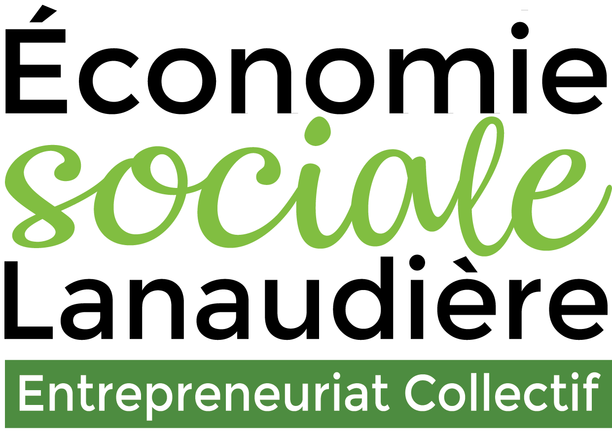 Logo couleur. Économie sociale Lanaudière.